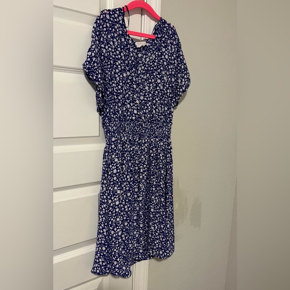 Sienna Sky Floral Blue and White Dress